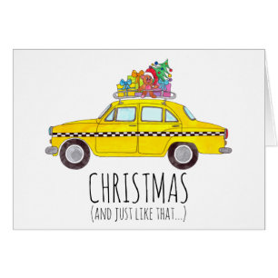 Christmas.. and Just Like That New York Taxi Cab Cards