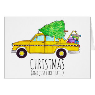 Christmas.. and Just Like That New York Taxi Cab Cards