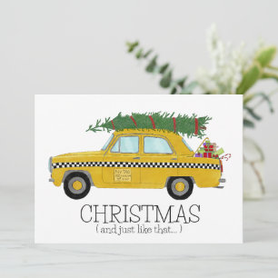 Christmas.. and Just Like That New York Taxi Cab Holiday Card