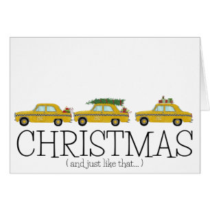 Christmas.. and Just Like That New York Taxi Cabs Cards