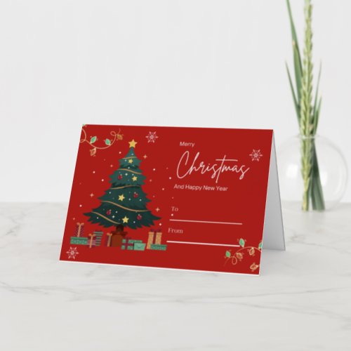 Christmas and new year card 