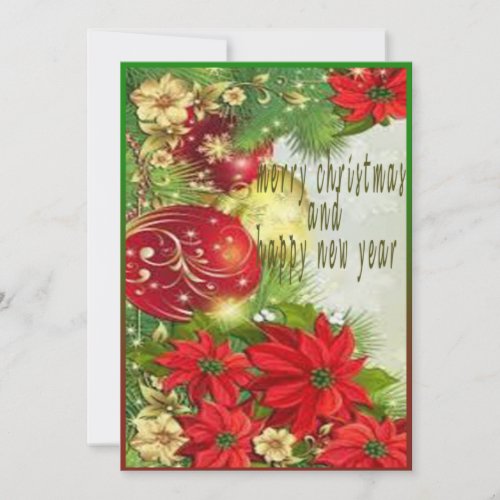 Christmas and new year card