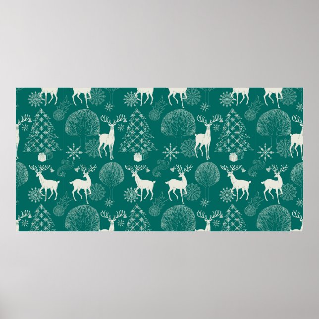 Christmas and New Year red festive background, xma Poster (Front)