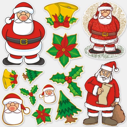 Christmas and New Year Sticker Set