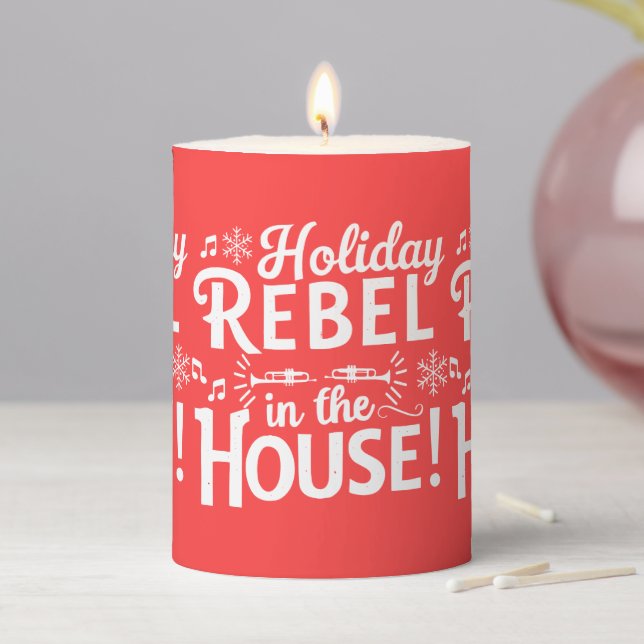 Christmas and New Year's Festive Candle (In Situ)