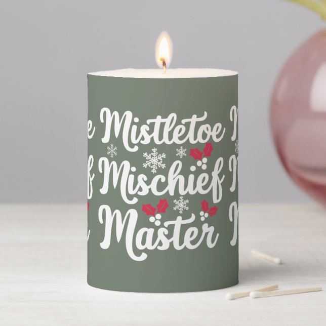 Christmas and New Year's Festive Candle (In Situ)