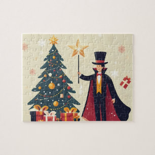 Christmas and The Magician Jigsaw Puzzle