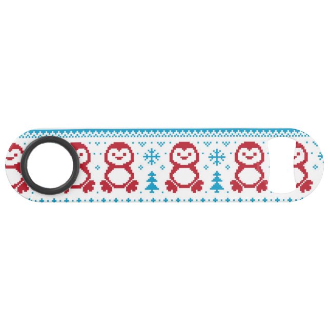 Christmas and Winter knitted pattern Bar Key (Front (Horizontal))