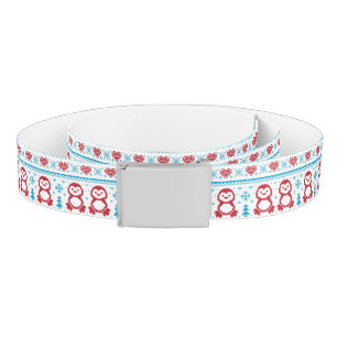 Christmas and Winter knitted pattern Belt