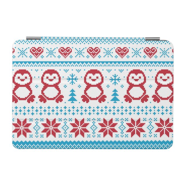 Christmas and Winter knitted pattern iPad Mini Cover (Horizontal)