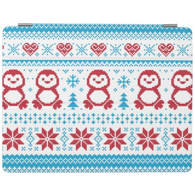 Christmas and Winter knitted pattern iPad Smart Cover (Horizontal)