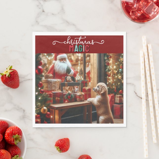 Christmas and Wishes Napkins (Insitu)