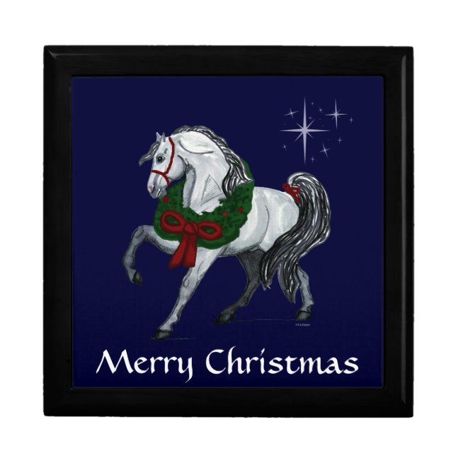 Christmas Andalusian Horse Gift Box (Front)