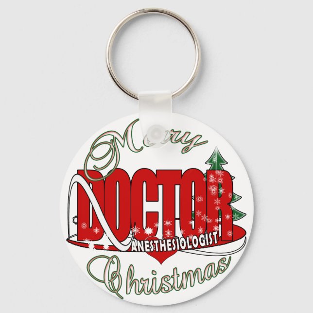 CHRISTMAS ANESTHESIOLOGIST KEYCHAIN (Front)