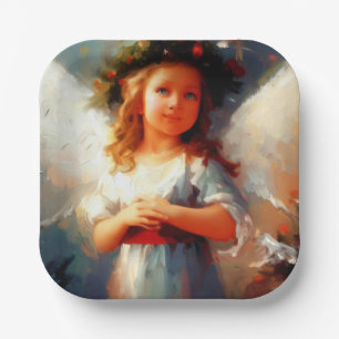 Christmas Angel 1 Paper Plates