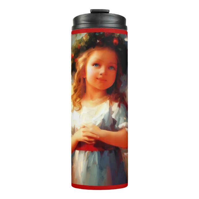 Christmas Angel 1 Thermal Tumbler (Front)