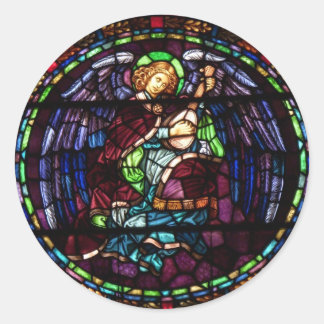 Christmas Angel 2 Classic Round Sticker