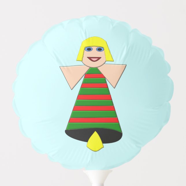 Christmas Angel Bell Balloon (Front)