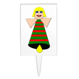 Christmas Angel Bell Cake Pick