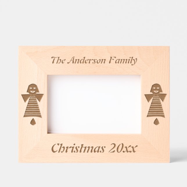 Christmas Angel Bell Custom Engraved Frames (Front)