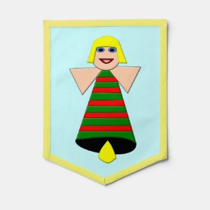 Christmas Angel Bell Pennant