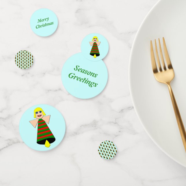 Christmas Angel Bell Personalized Confetti (Group)