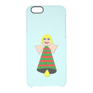Christmas Angel Bell Clear iPhone 6/6S Case