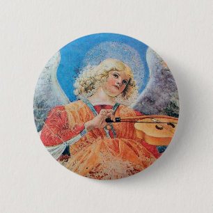 CHRISTMAS ANGEL BUTTON