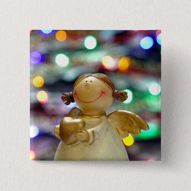 Christmas Angel Button (Front)