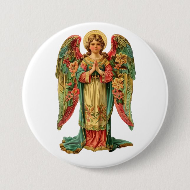 Christmas angel button (Front)