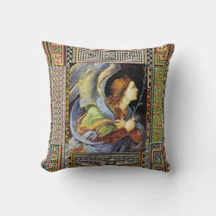 CHRISTMAS ANGEL by FILIPPINO LIPPI Throw Pillow
