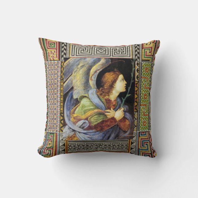 CHRISTMAS ANGEL by FILIPPINO LIPPI  Throw Pillow (Front)