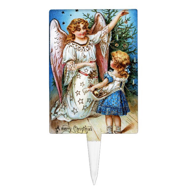 Christmas Angel Cake Topper (Front)