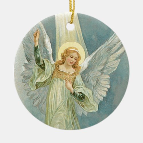 Christmas Angel Ceramic Ornament