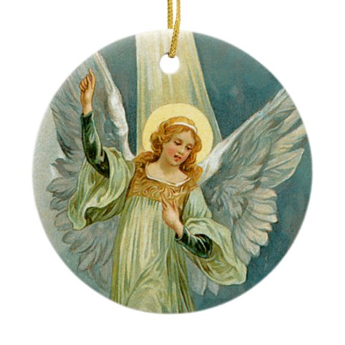 Christmas Angel Ceramic Ornament