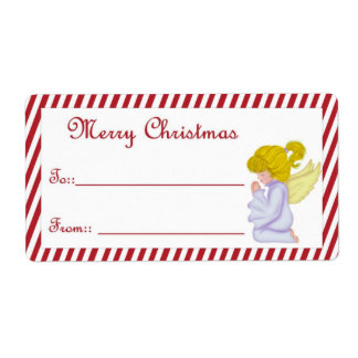 Christmas Angel D1 :: Merry Christmas Gift Labels