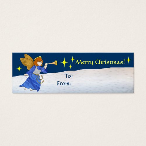 Christmas Angel Gift Tag Business Card Template
