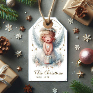 Christmas Angel Gift tag, enchanted, magical Gift Tags