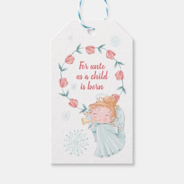 Christmas Angel Gift Tags (Front)