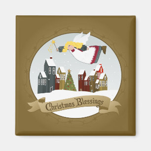 Christmas Angel - Glad Tidings, Christmas Blessing Magnet