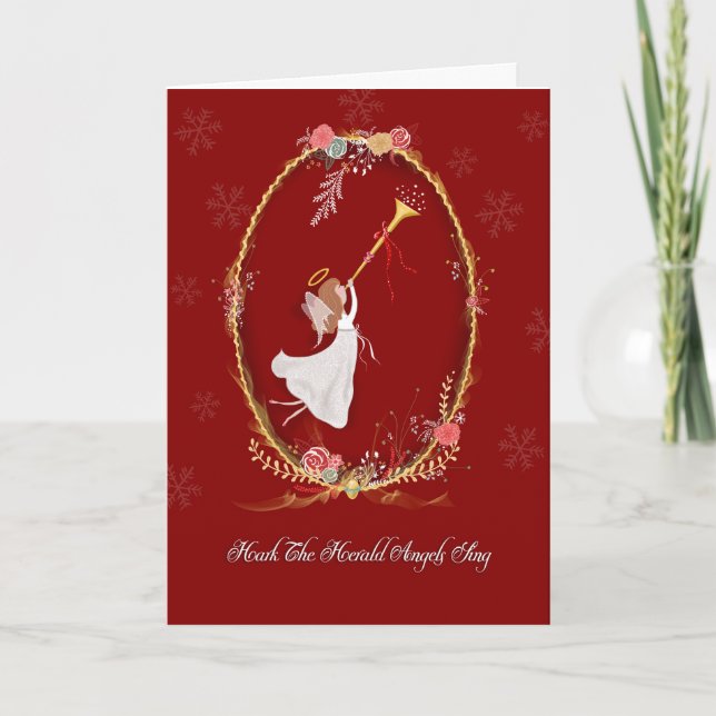 Christmas Angel Greeting Card (Front)