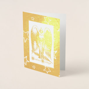 CHRISTMAS ANGEL GREETING CARD Foil Card