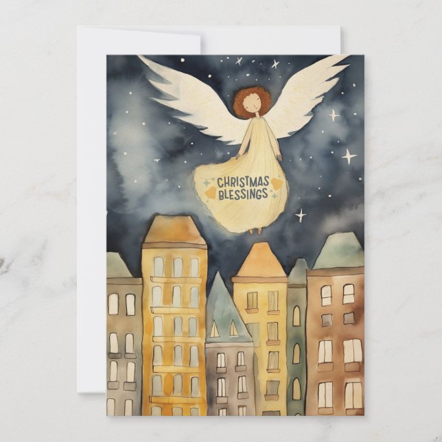 Christmas Angel Holiday Card (Front)