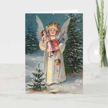 "christmas Angel" Holiday Card by ChristmasVintage at Zazzle