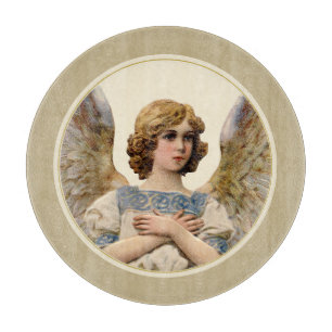 Christmas Angel Holiday Cheeseboard Cookie Plate Cutting Board