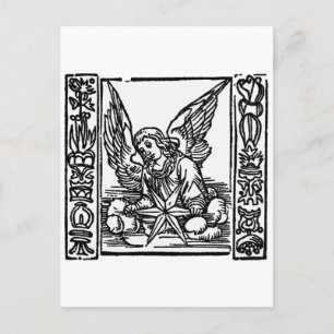 CHRISTMAS ANGEL HOLIDAY POSTCARD