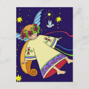 Christmas Angel Holiday Postcard