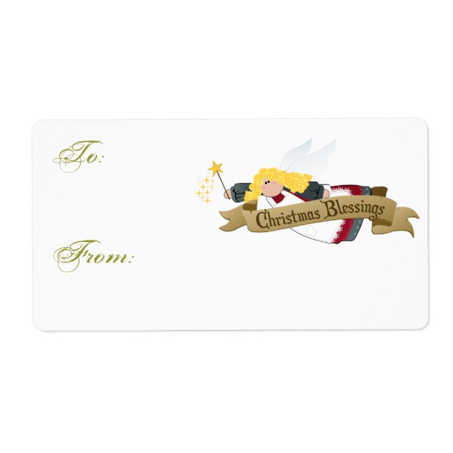 Christmas Angel Labels / Gift Tags (Front)