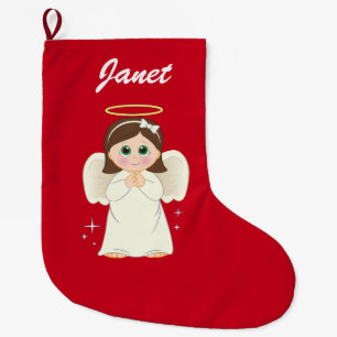 Christmas Angel Large Christmas Stocking