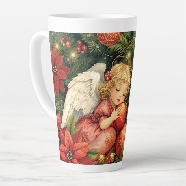 Christmas Angel  Latte Mug (Left Angle)